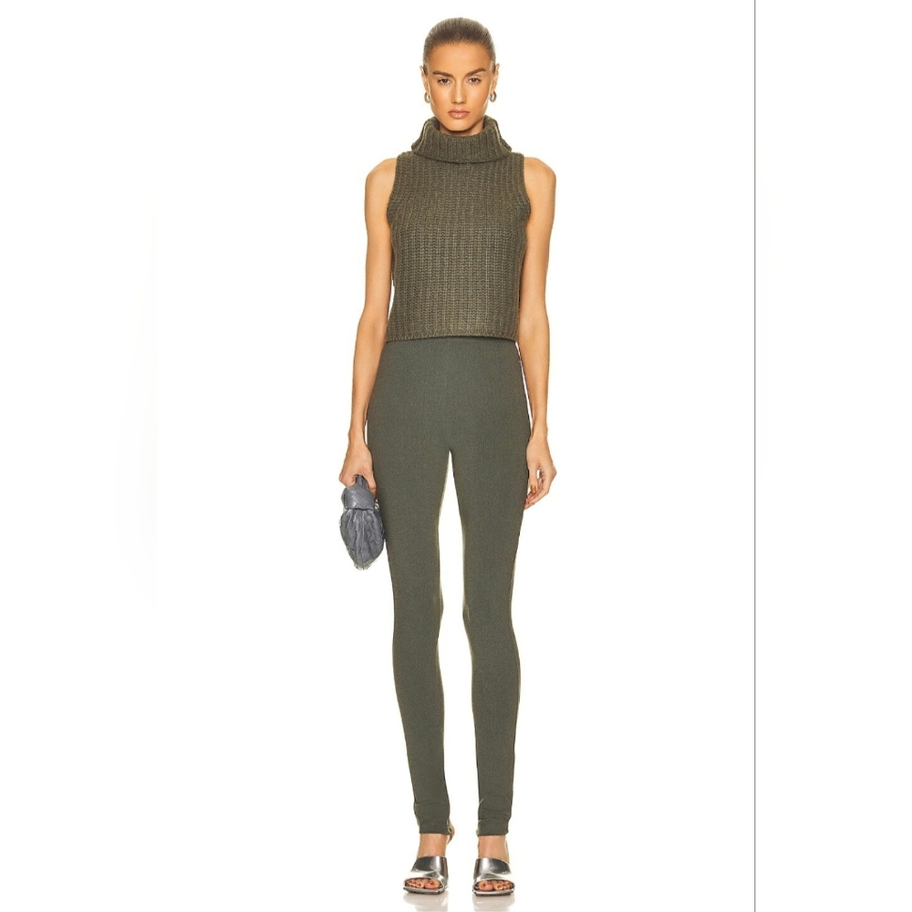 Sablyn Sage Cropped Turtleneck Cashmere Size XS